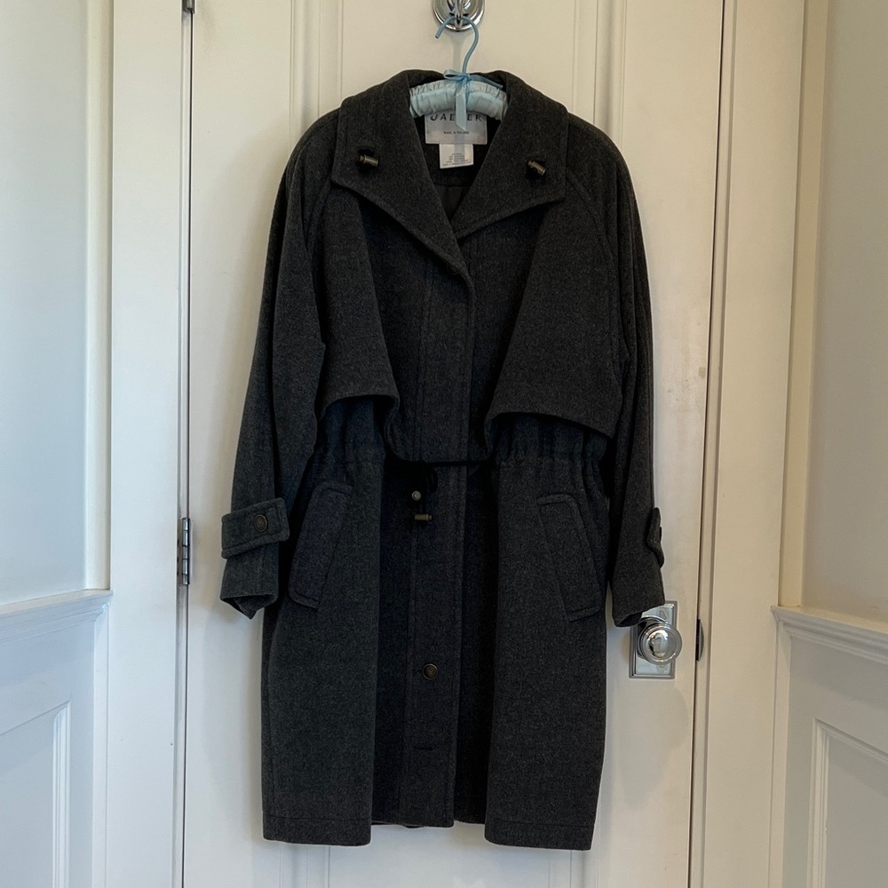 Sophisticated Dark Gray Jaeger Trench Coat